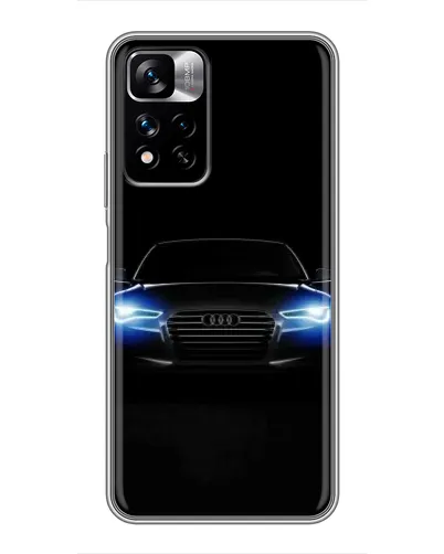 Чехол для Xiaomi Redmi Note 11 Pro Plus с картинкой «Audi в неоне»
