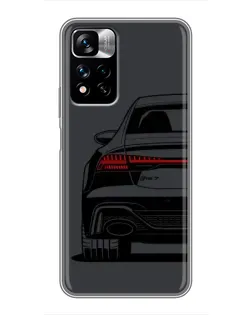 Чехол для Xiaomi Redmi Note 11 Pro Plus с картинкой «Задняя часть Audi — арт»