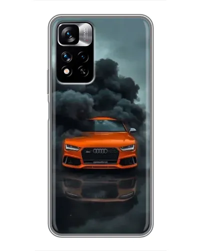 Чехол для Xiaomi Redmi Note 11 Pro Plus с картинкой «Audi в облаках дыма»