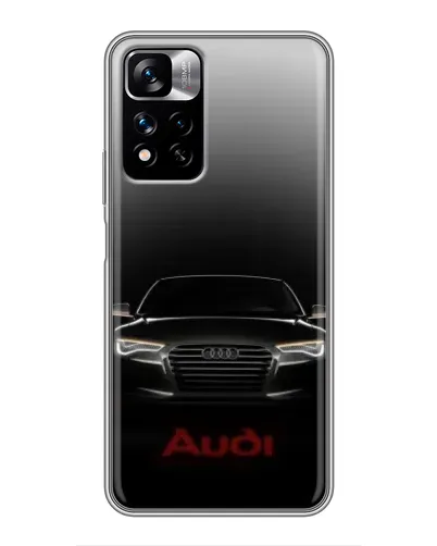 Чехол для Xiaomi Redmi Note 11 Pro Plus с картинкой «Audi — градиентный контур»
