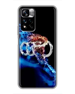 Чехол для Xiaomi Redmi Note 11 Pro Plus с картинкой «Энергия лого Audi»