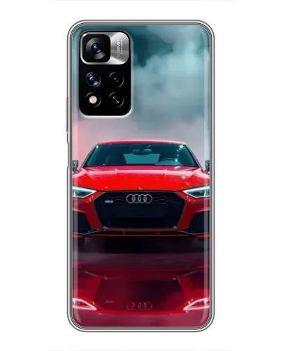 Чехол для Xiaomi Redmi Note 11 Pro Plus с картинкой «Audi RS — красный стиль»