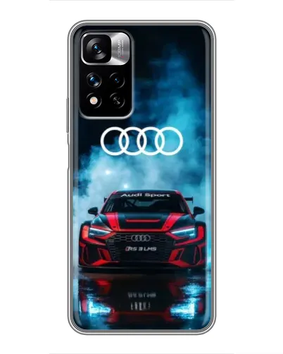Чехол для Xiaomi Redmi Note 11 Pro Plus с картинкой «Audi Sport — неон»
