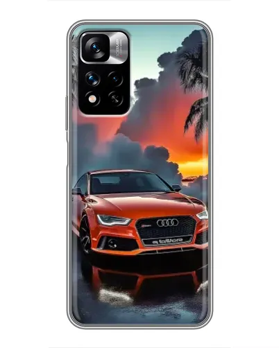 Чехол для Xiaomi Redmi Note 11 Pro Plus с картинкой «Audi — закат»