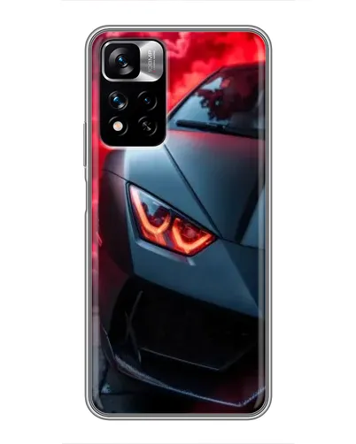 Чехол для Xiaomi Redmi Note 11 Pro Plus с картинкой «Lamborghini красное сияние»