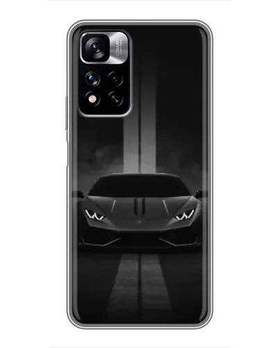 Чехол для Xiaomi Redmi Note 11 Pro Plus с картинкой «Lamborghini симметрия дорог»