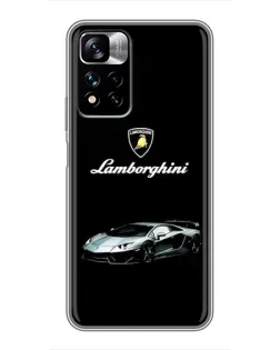 Чехол для Xiaomi Redmi Note 11 Pro Plus с картинкой «Логотип Lamborghini классика»