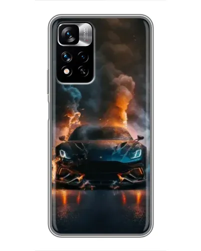Чехол для Xiaomi Redmi Note 11 Pro Plus с картинкой «Lamborghini дымная эстетика»