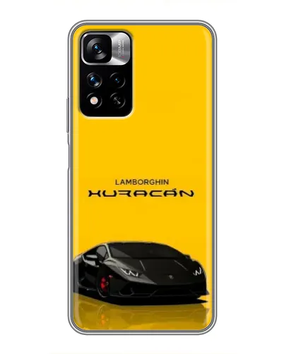 Чехол для Xiaomi Redmi Note 11 Pro Plus с картинкой «Lamborghini Huracan черный»