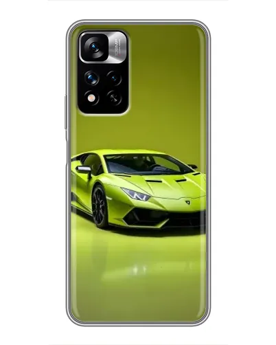 Чехол для Xiaomi Redmi Note 11 Pro Plus с картинкой «Салатовый Lamborghini Huracan»