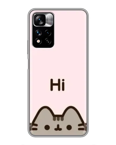Чехол для Xiaomi Redmi Note 11 Pro Plus с картинкой «Пушин говорит Hi» Чехол для Xiaomi Redmi Note 11 Pro Plus с картинкой «Пушин говорит Hi»