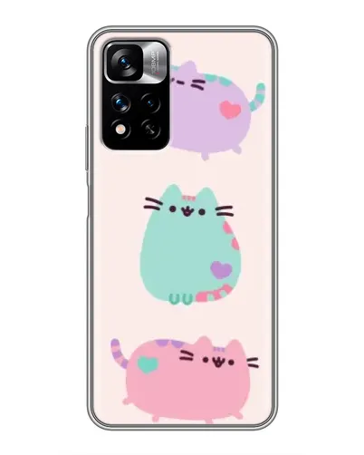 Чехол для Xiaomi Redmi Note 11 Pro Plus с картинкой «Pusheen трио» Чехол для Xiaomi Redmi Note 11 Pro Plus с картинкой «Pusheen трио»