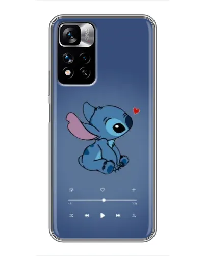 Чехол для Xiaomi Redmi Note 11 Pro Plus с картинкой «Музыкальный Stitch»