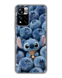 Чехол для Xiaomi Redmi Note 11 Pro Plus с картинкой «Стич и голубика» Чехол для Xiaomi Redmi Note 11 Pro Plus с картинкой «Стич и голубика»