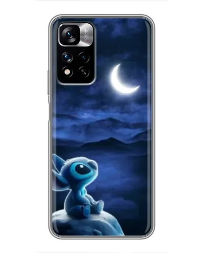 Чехол для Xiaomi Redmi Note 11 Pro Plus с картинкой «Лунная ночь Стича»