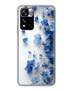 Чехол для Xiaomi Redmi Note 11 Pro Plus с картинкой «Голубой цветочный каскад» Чехол для Xiaomi Redmi Note 11 Pro Plus с картинкой «Голубой цветочный каскад»