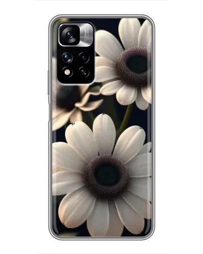 Чехол для Xiaomi Redmi Note 11 Pro Plus с картинкой «Белые маргаритки макро»