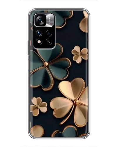 Чехол для Xiaomi Redmi Note 11 Pro Plus с картинкой «Клевер в золоте»