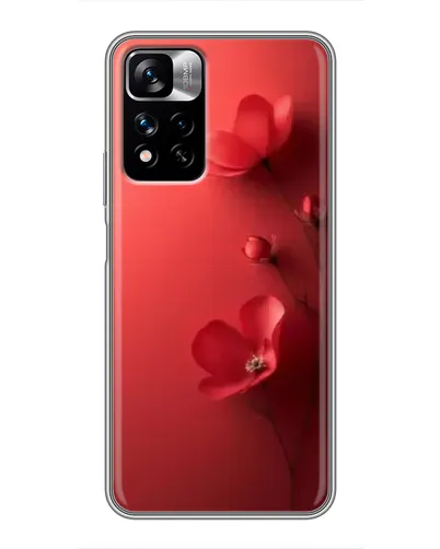 Чехол для Xiaomi Redmi Note 11 Pro Plus с картинкой «Маковые соцветия»