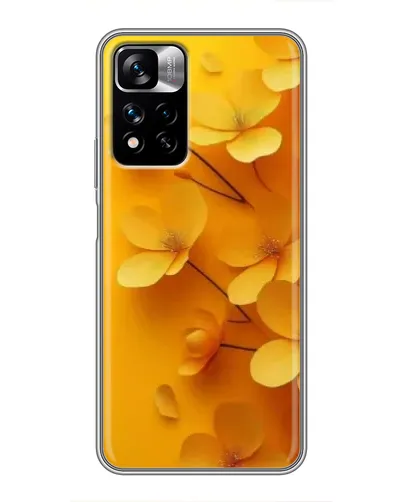 Чехол для Xiaomi Redmi Note 11 Pro Plus с картинкой «Золотые лепестки»