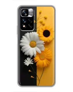 Чехол для Xiaomi Redmi Note 11 Pro Plus с картинкой «Подсолнух и ромашка» Чехол для Xiaomi Redmi Note 11 Pro Plus с картинкой «Подсолнух и ромашка»