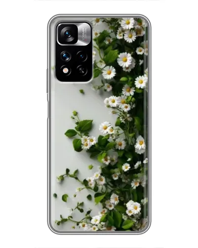 Чехол для Xiaomi Redmi Note 11 Pro Plus с картинкой «Ветка мелких белых цветов»