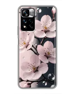 Чехол для Xiaomi Redmi Note 11 Pro Plus с картинкой «Нежная сакура и капли» Чехол для Xiaomi Redmi Note 11 Pro Plus с картинкой «Нежная сакура и капли»