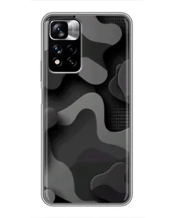 Чохол для Xiaomi Redmi Note 11 Pro Plus з картинкою «Темний абстрактний камуфляж»