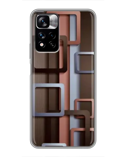 Чехол для Xiaomi Redmi Note 11 Pro Plus с картинкой «Коричневые объемные квадраты» Чехол для Xiaomi Redmi Note 11 Pro Plus с картинкой «Коричневые объемные квадраты»