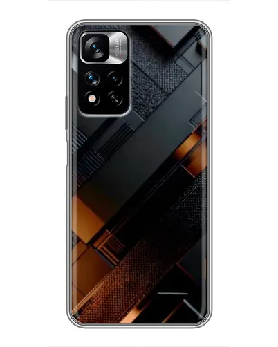 Чехол для Xiaomi Redmi Note 11 Pro Plus с картинкой «Черные геометрические блоки» Чехол для Xiaomi Redmi Note 11 Pro Plus с картинкой «Черные геометрические блоки»