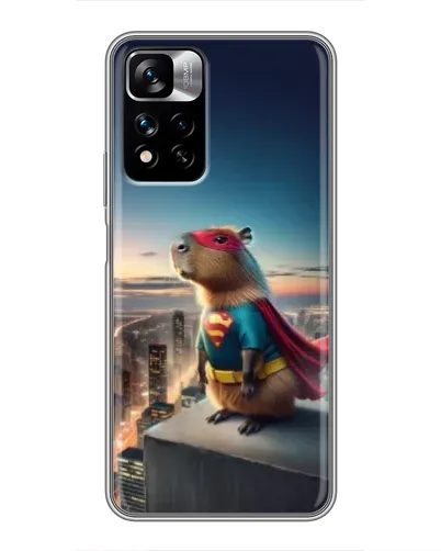 Чехол для Xiaomi Redmi Note 11 Pro Plus с картинкой «Капи-мен супергерой»