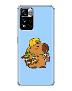 Чехол для Xiaomi Redmi Note 11 Pro Plus с картинкой «Капибара на скейте» Чехол для Xiaomi Redmi Note 11 Pro Plus с картинкой «Капибара на скейте»