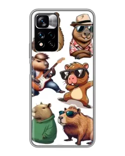 Чехол для Xiaomi Redmi Note 11 Pro Plus с картинкой «Крутые капибары музыканты» Чехол для Xiaomi Redmi Note 11 Pro Plus с картинкой «Крутые капибары музыканты»