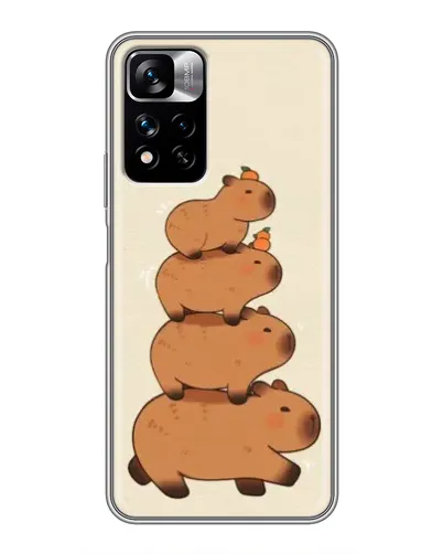 Чехол для Xiaomi Redmi Note 11 Pro Plus с картинкой «Башня из капибар»