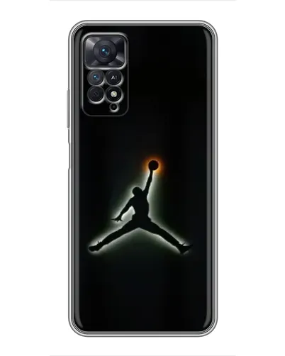 Чехол для Xiaomi Redmi Note 11 Pro с картинкой «Jordan Gradient Logo»