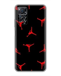 Чехол для Xiaomi Redmi Note 11 Pro с картинкой «Jordan Red Pattern» Чехол для Xiaomi Redmi Note 11 Pro с картинкой «Jordan Red Pattern»