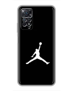 Чехол для Xiaomi Redmi Note 11 Pro с картинкой «Jordan Silhouette»