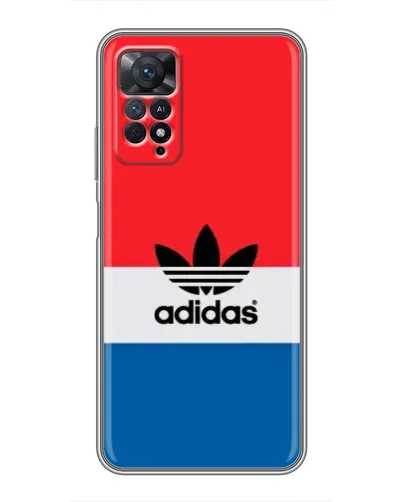 Чехол для Xiaomi Redmi Note 11 Pro с картинкой «Ретро блоки Adidas»
