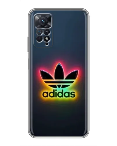 Чехол для Xiaomi Redmi Note 11 Pro с картинкой «Неоновый Adidas»