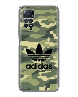 Чехол для Xiaomi Redmi Note 11 Pro с картинкой «Милитари стиль Adidas»