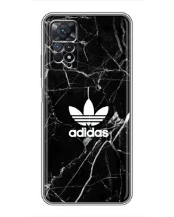 Чехол для Xiaomi Redmi Note 11 Pro с картинкой «Белый мрамор Adidas»
