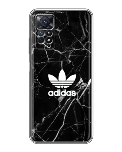 Чехол для Xiaomi Redmi Note 11 Pro с картинкой «Белый мрамор Adidas»