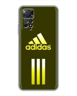 Чехол для Xiaomi Redmi Note 11 Pro с картинкой «Оливковый градиент Adidas»