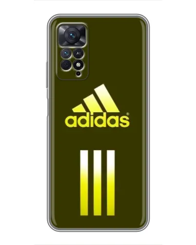 Чехол для Xiaomi Redmi Note 11 Pro с картинкой «Оливковый градиент Adidas»