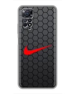 Чехол для Xiaomi Redmi Note 11 Pro с картинкой «Nike — карбоновая сетка» Чехол для Xiaomi Redmi Note 11 Pro с картинкой «Nike — карбоновая сетка»