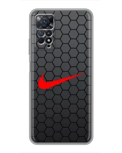 Чехол для Xiaomi Redmi Note 11 Pro с картинкой «Nike — карбоновая сетка»