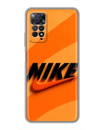 Чехол для Xiaomi Redmi Note 11 Pro с картинкой «Оранжевый драйв Nike»