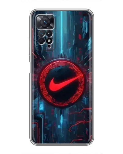 Чехол для Xiaomi Redmi Note 11 Pro с картинкой «Техногенный стиль Nike»