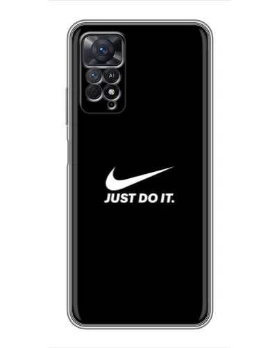 Чехол для Xiaomi Redmi Note 11 Pro с картинкой «Минимализм от Nike»