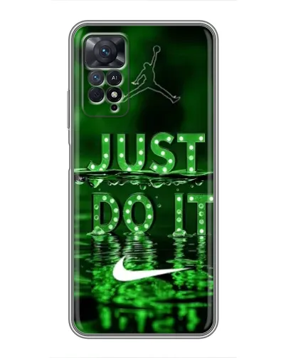Чехол для Xiaomi Redmi Note 11 Pro с картинкой «Зеленый неоновый Nike»